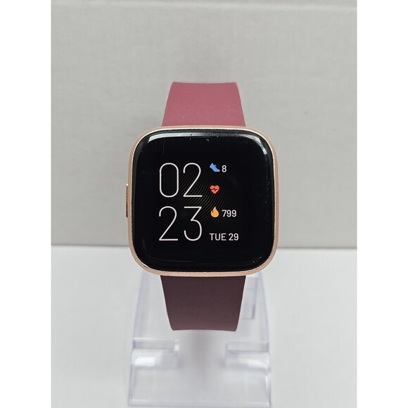 Fitbit Versa 2 Smartwatch Rose Gold 40mm Alexa WR50M Always On Display W/Charger - Picture 1 of 10